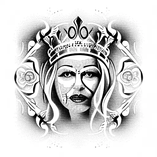 queen of spade BBC tattoo design idea