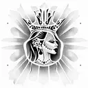queen of spade tattoo design idea