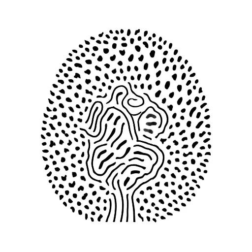 A veterinarian symbol incorporating various animal footprints tattoo design idea