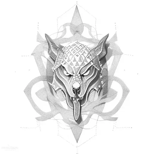 chain mail tattoo design idea