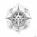 Pentagonal  tattoo design idea