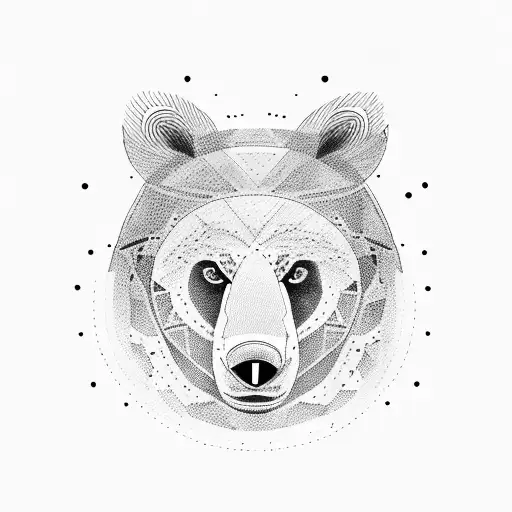 Bisexual bear tattoo design idea