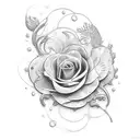 flores com personagens Disney  tattoo design idea