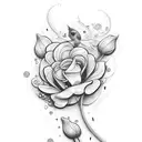 flores com personagens Disney  tattoo design idea
