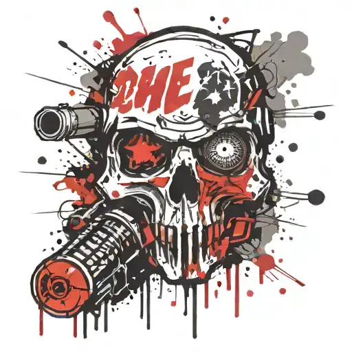 call of duty zombie symbols incorporated tattoo design idea