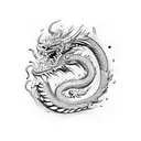 Dragon,lion,eagle,peacock and a snake  tattoo design idea