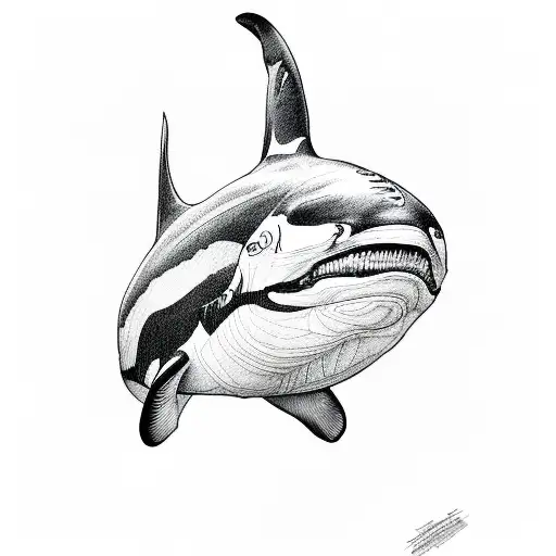 Orca tattoo design idea