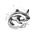 Orca tattoo design idea