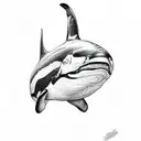 Orca tattoo design idea