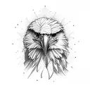 wild eagle  tattoo design idea