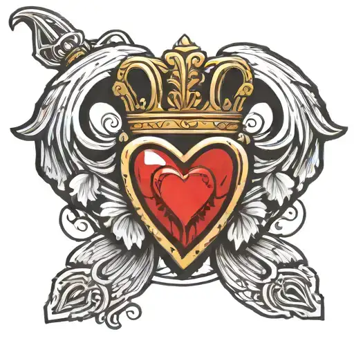 claddagh symbol tattoo design idea
