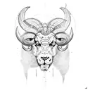 ram sleeve tattoo design idea