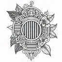 Barcode an Iva tattoo design idea
