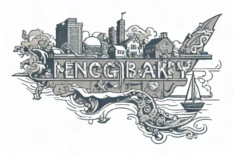 beach, nyc, okc, navy, 4 kids, philosophy tattoo design idea