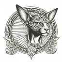 sphinx tattoo design idea