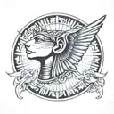 sphinx tattoo design idea