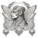 sphinx tattoo design idea