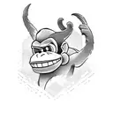 donkey kong tattoo design idea