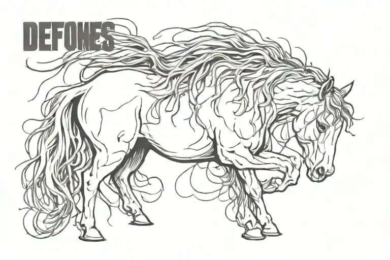 deftones covers: white pony tattoo design idea