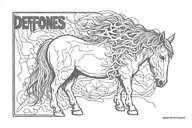 deftones covers: white pony tattoo design idea