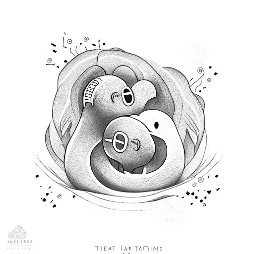 Heart beat lines which narrate life events like marriage and first baby with their names tattoo design idea