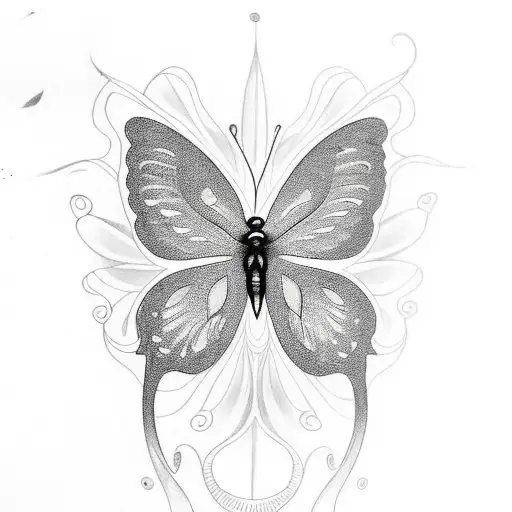 some butterflies that match with my first tatto that is a half sun  tattoo design idea