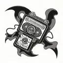 vhs tape tattoo design idea