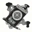 vhs tape tattoo design idea