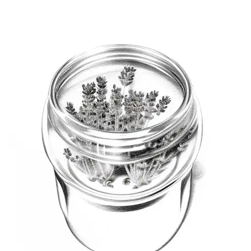 Lavender tattoo design idea