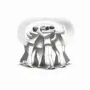 A group of people hugging, forming the shape of a wifi signal tattoo design idea