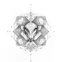 letter DIYA tattoo design idea