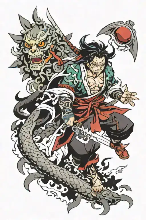 gyomei himegima demon slayer tattoo design idea