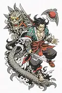 gyomei himegima demon slayer tattoo design idea