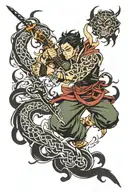 gyomei himegima demon slayer tattoo design idea