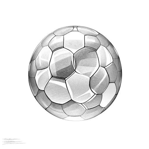 A project manager's desk scene with soccer elements intertwined, like a soccer ball as a stress ball tattoo design idea