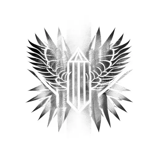 back spine wings tattoo tattoo design idea