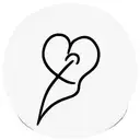 corazon con una B tattoo design idea