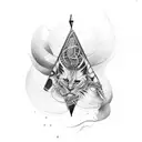 magic pencil tattoo design idea