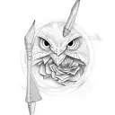 magic pencil tattoo design idea