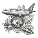 3, 95, Manchester United, soccer, August, airplane tattoo design idea