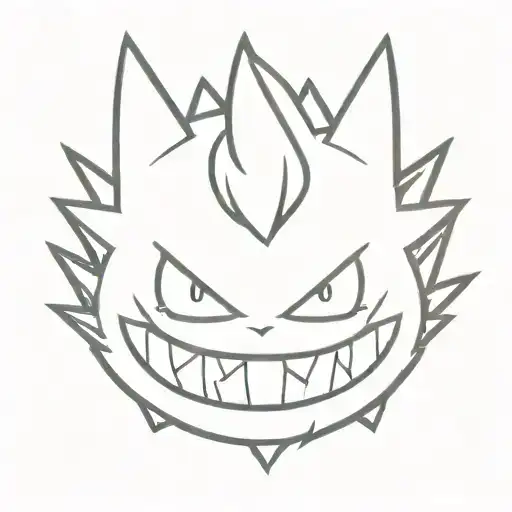 Pokémon gengar tattoo tattoo design idea