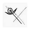 needle and thread tattoo design idea