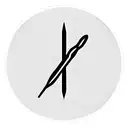 needle and thread tattoo design idea