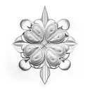 Four-leaf clover tattoo design idea