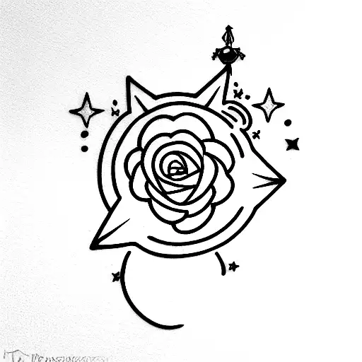 sailor moon tattoo design idea