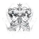 sailor moon tattoo design idea