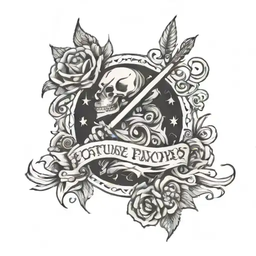 Fortune favors the brave tattoo design idea