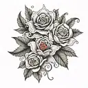 aaqeel hasan hidden name hidden within each other flowers tattoo design idea