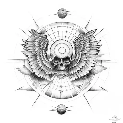 falling icarus lower arm tattoo with momento mori tattoo design idea