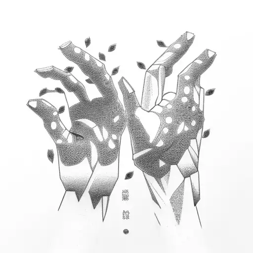 shini hands tattoo design idea